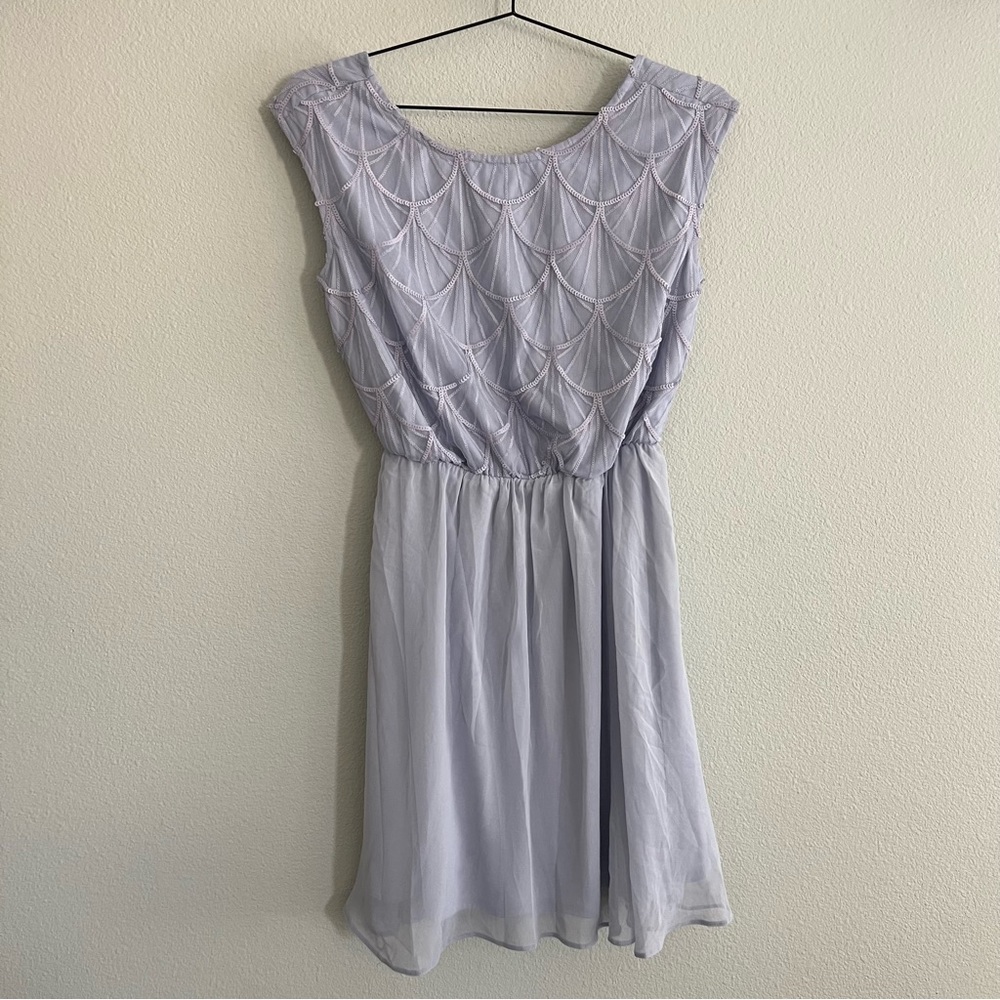 Asos Curve Lilac Curve Monotone Sequin Formal Dre… - image 3